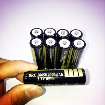 4stk 2017 Ny 18650 batteri 3,7 V 4000mAh genopladelige litium-batteri til Led lommelygte Torch batery litio batteri+ Gratis Fragt