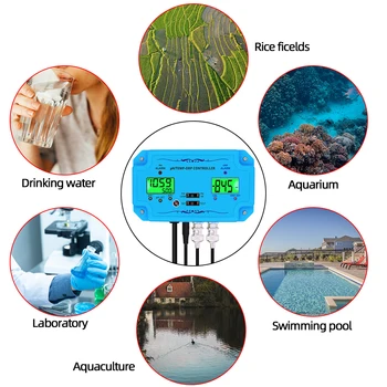 3 i 1 pH ORP TEMP PH Controller-2839 vandkvalitet Detektor BNC-Type Sonde vandkvalitet Tester for Akvariet Swimmingpools 38%off