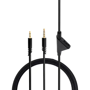 Hovedtelefon Kabel-Audio Ledning med Tuning Volume-Funktion til Logitech Astro A10 A40 A40tr Headset Tilbehør