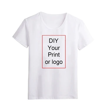 LUSLOS Tilpasset Print T-Shirt til Kvinder Girl ' s DIY Foto Logo Top t-Shirts T-shirt Mænd er drengens tøj Bomuld af Høj Kvalitet