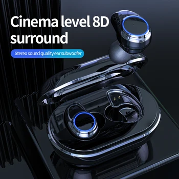 A1 tws Trådløse Bluetooth Hovedtelefoner In-ear Headset 8D Subwoofer Surround Stereo Bluetooth 5.0 Earbudsfor Android Iphone