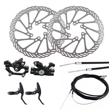 Mekaniske skivebremse MTB Cykel Cykel Cykel Foran Bageste Caliper Rotorer Sæt
