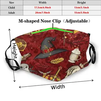 Edwiges Print Vaskbart Filter Anti Støv Munden Maske Guiden