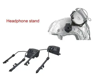 Taktisk Hjelm ARC-Skinne-Adapter Suspension Hovedtelefoner Beslag på Jagt Høreværn til Venstre & Højre Side af Vedhæftede filer til Peltor Comtac