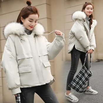Billige engros 2018 nye efterår og vinter sælger kvinders mode afslappet varm jakke kvindelige bisic frakker G185