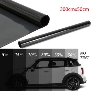 Sol Film Car Window Tint Van Reducere Sol Blænding 1%/5%/15%/35%/50% Universal 50CM*300CM