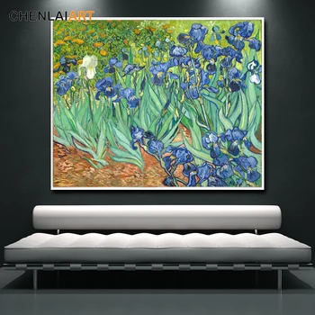 Vincent Van Gogh Berømte Print På Lærred Maleri Iris Plakat Væggen Billede Til Stuen Iris Plakat Og Print Væg Kunst Uden Ramme