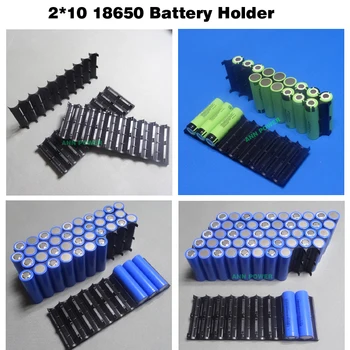 18650 batteri indehaveren Cylindriske celle 2*10 plastholder 18650 lithium-ion-batteri, beslag plast 2P10S 3P10S 4P10S 5P10S