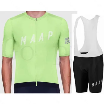 2020 Nye MAAP Pro Røde Kort-langærmet Trøje Mens Sommeren Åndbar Cykling Tøj Sæt Mænd Lycra Triathlon Skinsuit