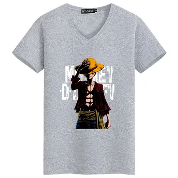 Søde Unicorn Et Stykke Ruffy Trykte T-shirt i bomuld kortærmet tshirt streetwear herre t-shirts drenge tøj anime sommer tees