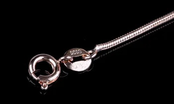 S925 Rosa Forgyldt Halskæde Kæden Nye 2mm Yi Gu Yuan Slange Kæde Eksplosion Modeller Female Halskæde Kæde Smykker