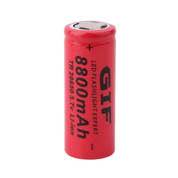 2 STK 3,7 V 8800mAh Genopladelige 26650 Batteri Li-ion-Batteri Med Batteri Oplader Til Lommelygte Universal Batteri