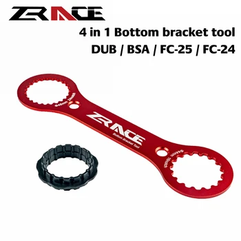ZRACE 4 i 1 krankboks Skruenøgle Værktøj , der er Kompatible med SRAM DUB, SHIMANO BSA / FC-25 / FC-24, CNC AL7075 DUB-BSA VÆRKTØJER