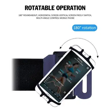 180° Roterende Kører Armbind Mobiltelefon Holder Vandtæt Håndled Band Bag Cover Sport Udendørs Telefonholder Tilbehør
