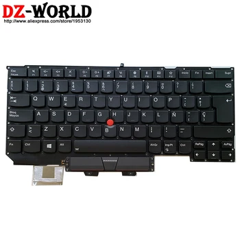 Nye/orig SPA Latin spansk Baggrundsbelyst Tastatur til Lenovo Thinkpad X1 Carbon 5th 6th Gen Teclado 01ER633 SN20M08041