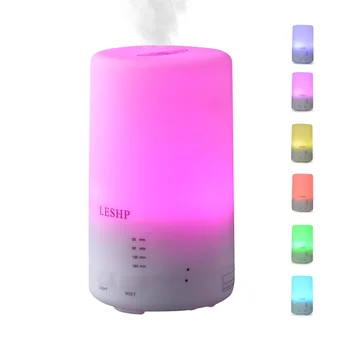 LESHP Air Aroma Diffuser Ultralyd Luftfugter Olie Kølige Tåge Luftfugter Purifier Farverige LED-Lys 70 ml Vand Kapacitet