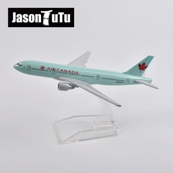 JASON TUTU 16cm Air Canada Boeing 777 Fly modelfly Trykstøbt Metal 1/400 Skala Fly Model Gave Samling