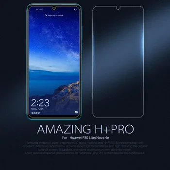 Nilkin Huawei P30 Lite Hærdet Glas Nova 4E Skærm Protektor Nillkin 9H H Plus Pro Klar beskyttelsesfilm til Huawei P30 Lite
