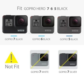 Vamson til Gopro Hero 7 6 5 Sort Tilbehør kit-Vandtæt Beskyttelse Boliger Tilfælde Dykning 60M til Go pro 7 6 5 Kamera VP633