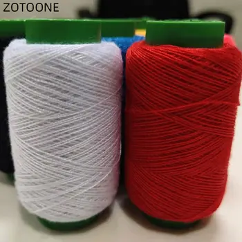 ZOTOONE 7roll Blandet Farve Polyester Håndlavet Sytråd Set DIY-Sy-Kit til Hånd-Maskine Sæt Nåle Syning Værktøjer Kit G