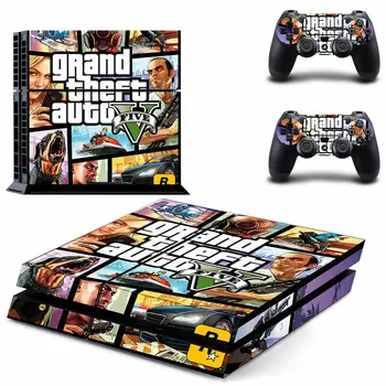 Grand Theft Auto GTA 5 PS4 Mærkat Play station 4 Huden PS 4 Decal Sticker Cover Til PlayStation 4 PS4-Konsol & Controller Skind