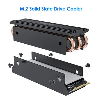 Acasis M. 2 ssd-Drev Køligere Heatsink for Desktop PC Aluminiumslegering Kobber 2280 SSD Radiator Cooling Pad
