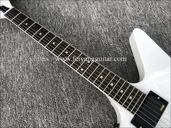 2020High kvalitet el-guitar Hvid,Sort hardware,6 strenge guitar,gratis fragt