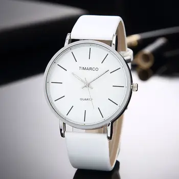 Simpel Stil Hvid Læder Ure Kvinder Minimalistisk Mode Ur Damer Afslappet Armbåndsur Kvindelige Kvarts Ur Reloj Mujer 2020