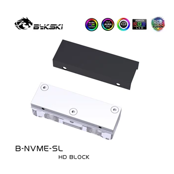 Bykski Vand Blok brug for 2280 \ 22110 PCI-E SSD \ SATA M. 2 M2 SSD \ Radiator Blok Dobbelt side varmeafledning 80mm/110mm SSD