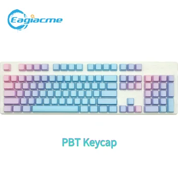Eagiacme 104pcs PBT-Dip Dyeing Tasterne For MX Skifte Mekanisk Gaming Tastatur OEM Højde Gradient Farve Tasterne