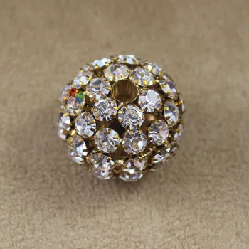 30mm 10STK Bling Rhinestone Sukkerrør Topper krystalkugle perler Til gør det selv-Browband Smykker Resultater bryllupsfest Prom dekoration