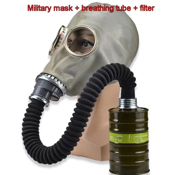 MF1 Militær gasmaske Militære kvalitet naturgummi åndedrætsværn maske Kemiske forebyggelse af Nuklear til forebyggelse af forurening med gasmaske