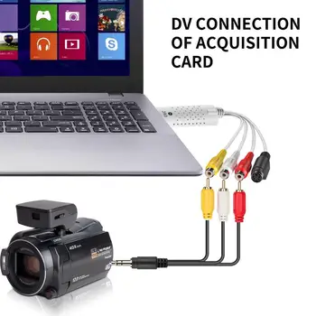USB2.0-Video TV-Tuner DVD-Audio Capture Kort Converer Adapter til Win7/8 Video Adapter med Audio-FS Kabel-Adapteren