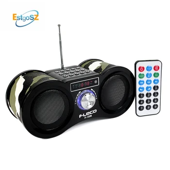 EStgoSZ V-113 FM-Radio fleco Stereo Digital Radio-Modtager Højttaler USB-Disk TF Kort MP3 Musik Afspiller + Fjernbetjening F1308