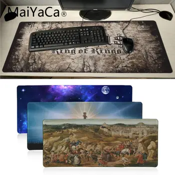Maiyaca Jesus konge Gummi musemåtten Pad alfombrilla gaming mouse pad xxl Hastighed Mus og Tastatur mat Bærbar PC skrivebord pad