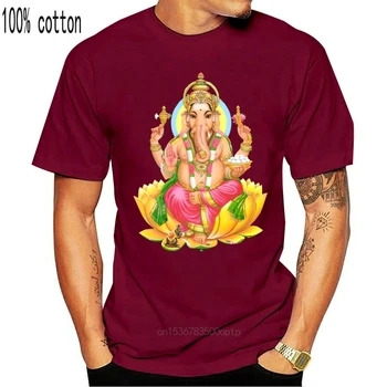 Ganesh Hinduistiske Gud Elephant T-Shirt Religion Indien Tshirt Top Gave Ganesha 550