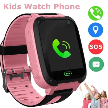 Nye 2021 Kids Smart Ur Telefon Lbs/gps Sim-Kort Barnet Sos-Opkald Locator Kameraets Skærm, Multifunktions Smart Armbåndsur Vandtæt