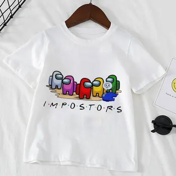 Blandt Os Funny Cartoon Kids T-Shirt Til Drenge, Piger Harajuku Blandt Som Baby Kids Tøj Sommeren Børn Streetshirt Toppe