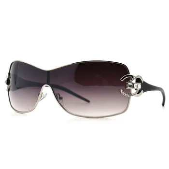 Mode Sexet Solbriller Kvinder 2019 Krystal Diamant Overdimensionerede Gradient Linser Solbrille Brand Designer Nuancer UV400 lunette femme