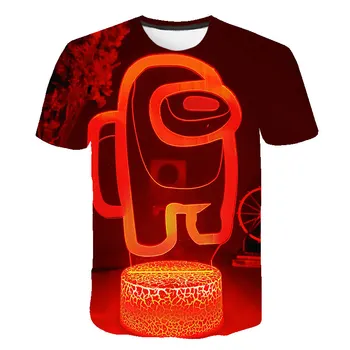 Nye Spil Blandt Os T-Shirt 2020 Sjov Sommer 4-16 År Børn Toppe Tee Bedrager Grafisk Kawaii Tegneserie T-Shirt Skjorte Kid Toppe