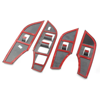RAV 4 Bilens Interiør Vindue Panel Lift Skifte Dekoration Dække Trim For Toyota RAV4 2019 2020 RHD Rustfrit Stål Tilbehør til Bilen