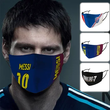 2020 Mode Football Club Maske Frankrig ITALIEN Fodbold Voksen Masker Genanvendelige Vaskbar Fodbold Fans Cosplay masque