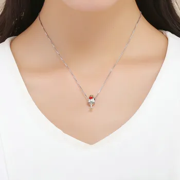 Qikaola rødvin Glas Charm i 925 Sterling Sølv Perle Passer Oprindelige Pandora Armbånd, Vedhæng Til Kvinder DIY Smykker CMC788