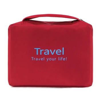 Winmax Bærbare Rejse Taske Organizer lys Sammenklappelig Kosmetisk Pose Bagage Kompression Poser Rød Multifunktionelle Tasker