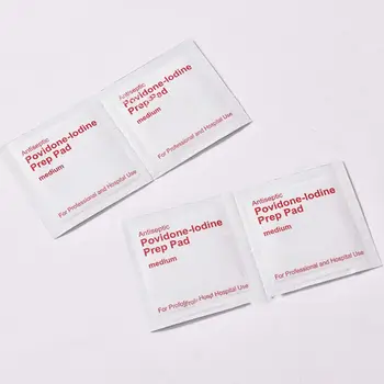 100 Stk/Kasse Povidon Jod Desinfektion Ark Væv Puder Sterilisation First Aid Kit Akut Medicinsk Disponibel Anti Hygiejne