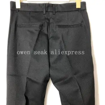 Owen Seak Mænd Casual Blyant Bukser high Street Wear Længde Mænds Tøj, Sweatpants Foråret Sorte Bukser