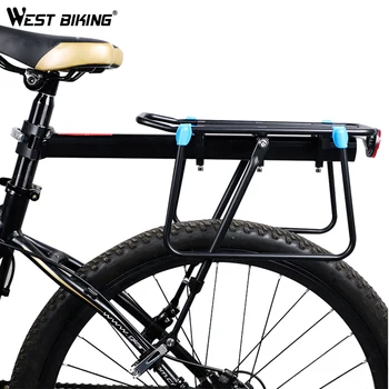 WEST CYKLING MTB Cykel bagagebære Aluminium Cykel Fragt Stativer til 20-29 tomme Hylde Cykling Sadelpind Taske Holder Stand Rack