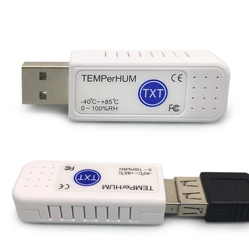 PC USB-Termometer Hygrometer -40~+85C Grad Hid TEMPerHUM Ekstern Temperatur Luftfugtighed Optager PC-Sensor USB-Port-Adapter