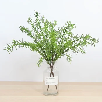 4stk Kunstige Plastik Grønne Planter, Kunstige Asparges Fern Græs Plante Blomster i Haven Til Home Wedding Dekoration