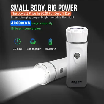 4000mAh Super Lyse LED Genopladelig Lommelygte Torch 18650 CREE Mini Multi-Funktion Nødsituation Lys Bærbare Camping Lanterne